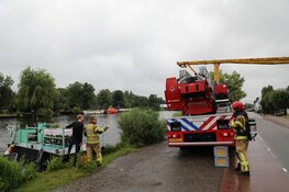 Brand op eiland Aalsmeer