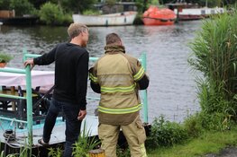 Brand op eiland Aalsmeer