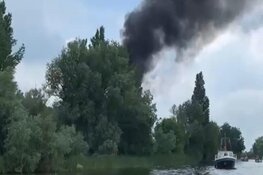 Brand aan De Kleine Brug in Aalsmeer