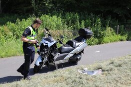 Ongeluk tussen auto en motor in Aalsmeer