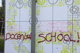 Vandalen bekladden school in Aalsmeer