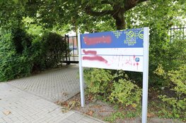 Vandalen bekladden school in Aalsmeer