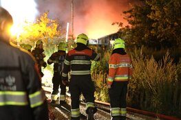 Grote brand in loods in Hoofddorp