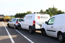 Kettingbotsing bij tunnel Uithoorn veroorzaakt veel verkeershinder