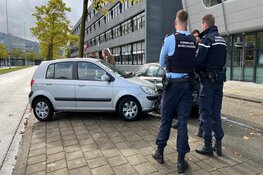 Ongeval door glad wegdek