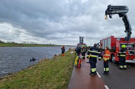 Hulpdiensten groots uitgerukt voor  gedumpte auto onderdelen in Ringvaart