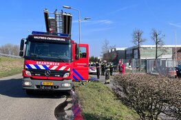 Vrouw in sloot gevallen met scootmobiel in Halfweg