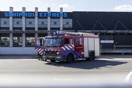 Brand op dak bij koelinstallatie bij werkzaamheden op Schiphol