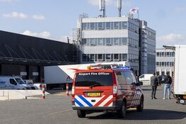 Brand op dak bij koelinstallatie bij werkzaamheden op Schiphol