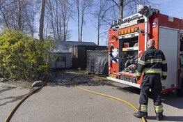 Brand in grote afvalcontainer bij DroomPark Spaarnwoude
