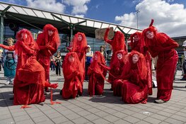 14 mei manifestatie Krimp de luchtvaart op Schiphol