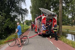 Brand in slooppand in Hoofddorp