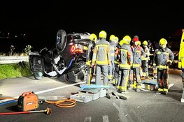 Vier gewonden bij ongeval op A4 bij Brugwetering