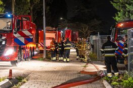 Grote hooistapel in brand in Nieuw-Vennep