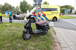 Scooterbestuurder gewond in Cruquius
