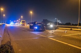 Aanrijding op A5, weg uren dicht