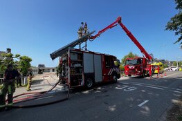 Brand in loods in Hoofddorp