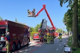 Brand in loods in Hoofddorp