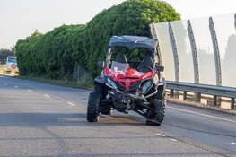 Botsing tussen auto en motor buggy in Lijnden