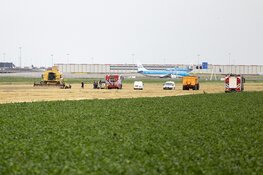 Brand in cabine van landbouwvoertuig