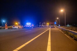 A9 dicht na nachtelijke botsing vlak voor Rottepolderplein