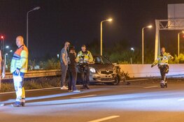 A9 dicht na nachtelijke botsing vlak voor Rottepolderplein