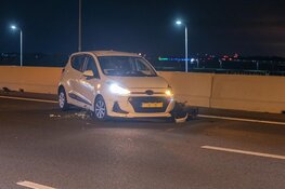 A9 dicht na nachtelijke botsing vlak voor Rottepolderplein