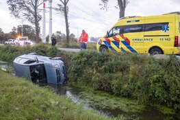 Verlaten auto te water in Vijfhuizen