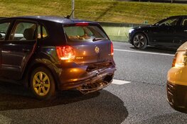 Ongeluk met twee auto's op A4 bij Badhoevedorp