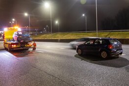 Ongeluk met twee auto's op A4 bij Badhoevedorp