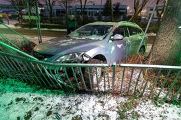 Auto uit de bocht in Zwanenburg