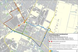 Weekendafsluitingen Legmeerdijk bij Royal FloraHolland