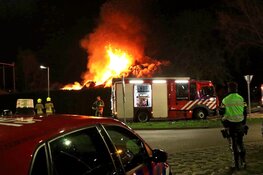 Grote brand in leegstaande boederij