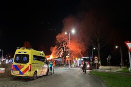 Grote brand in leegstaande boederij