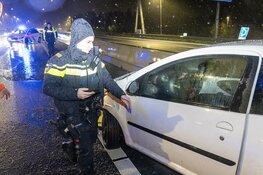 Spekglad: ongevallen door hagel op de A9 en A5