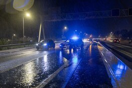 Spekglad: ongevallen door hagel op de A9 en A5