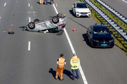 Flink ongeluk op knooppunt Badhoevedorp