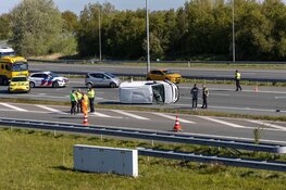 Flink ongeluk op knooppunt Badhoevedorp