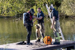 Zoekactie naar mogelijk kind te water in Badhoevedorp