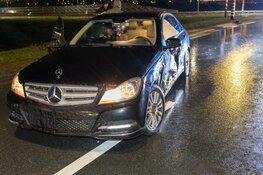 Enorme schade bij aanrijding in Lijnden