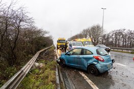 Ongeluk op A200 bij Halfweg