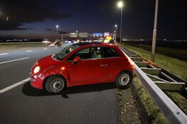 Kopstaart botsing met drie auto's op de A9 bij Zwanenburg