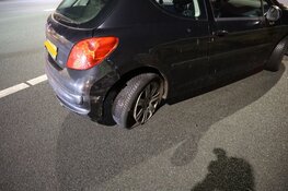 Kopstaart botsing met drie auto's op de A9 bij Zwanenburg