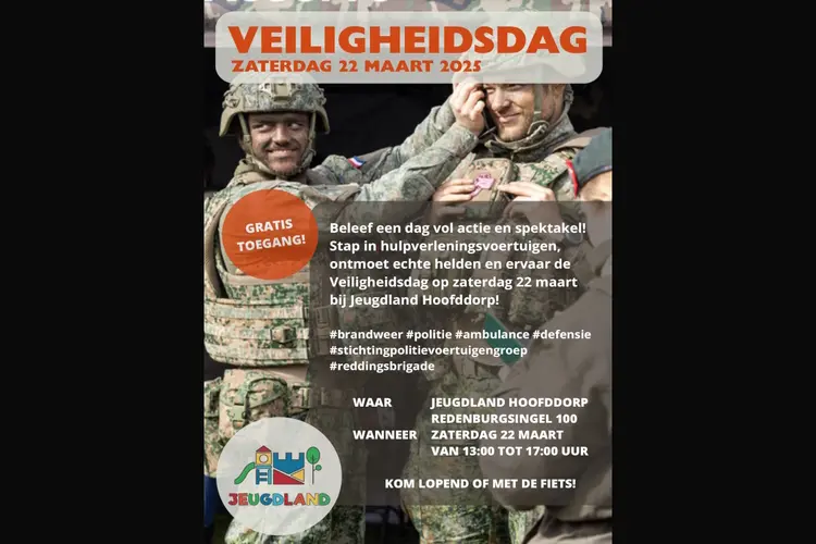 Veiligheidsdag 22 maart 2025 op Jeugdland Hoofddorp