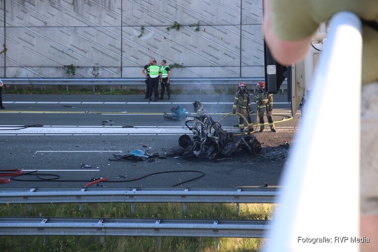 Ernstig ongeluk op A9 bij Badhoevedorp: Één dode en meedere gewonden