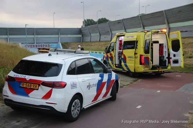 Scooterrijder gewond bij harde val in Hoofddorp