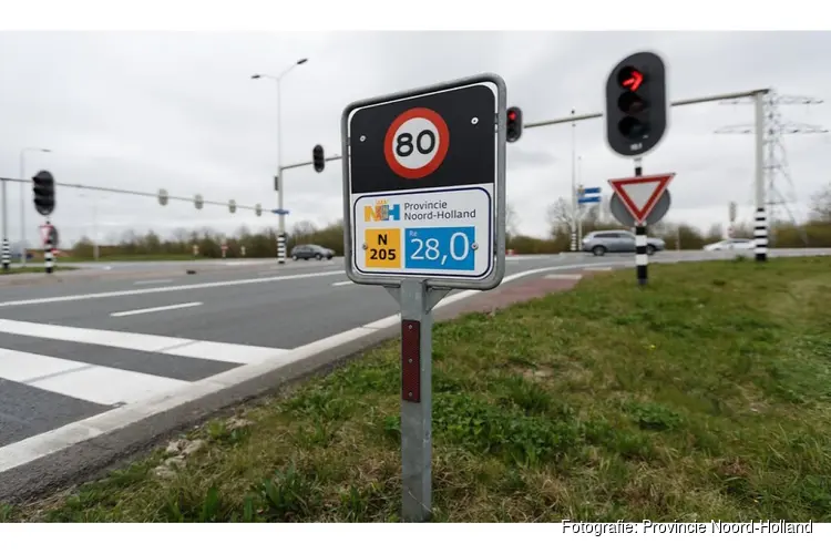 Nachtafsluiting Driemerenweg (N205) richting Hoofddorp op 20 en 21 augustus