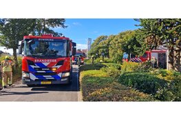 Brand in bollenschuur in Hillegom