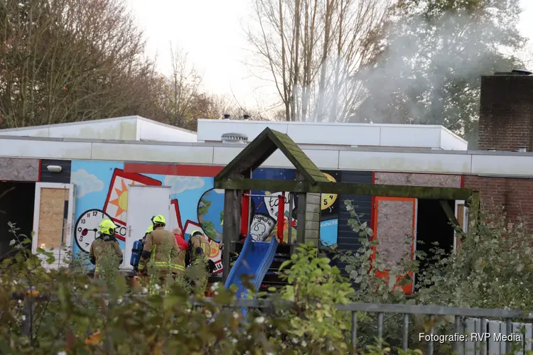 Brand in voormalige school voor speciaal onderwijs