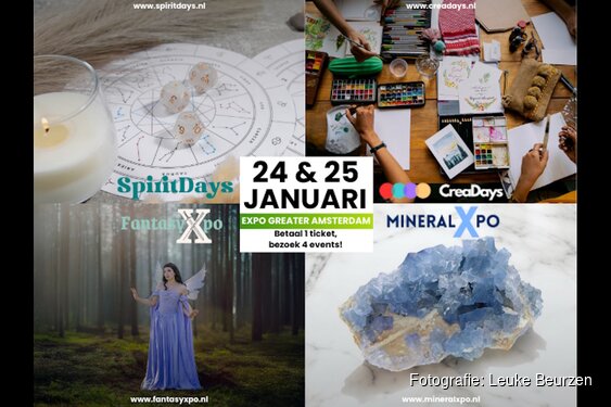 Eén ticket, vier events: nieuw publieks­evenement in EXPO Greater Amsterdam op 24 en 25 januari 2026